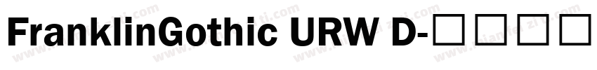 FranklinGothic URW D字体转换